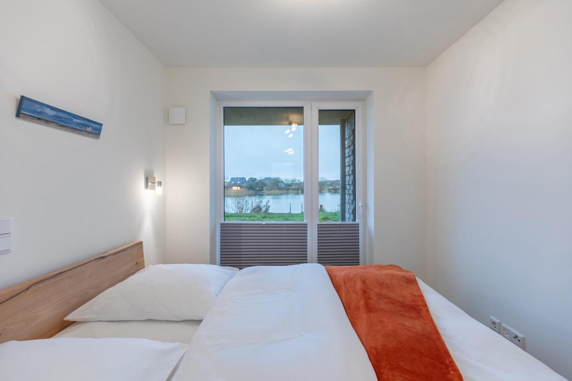 Ferienwohnung "Halligstork" Direkt Am Nordseedeich Mit Blick Auf Den See Nordstrand Exterior foto