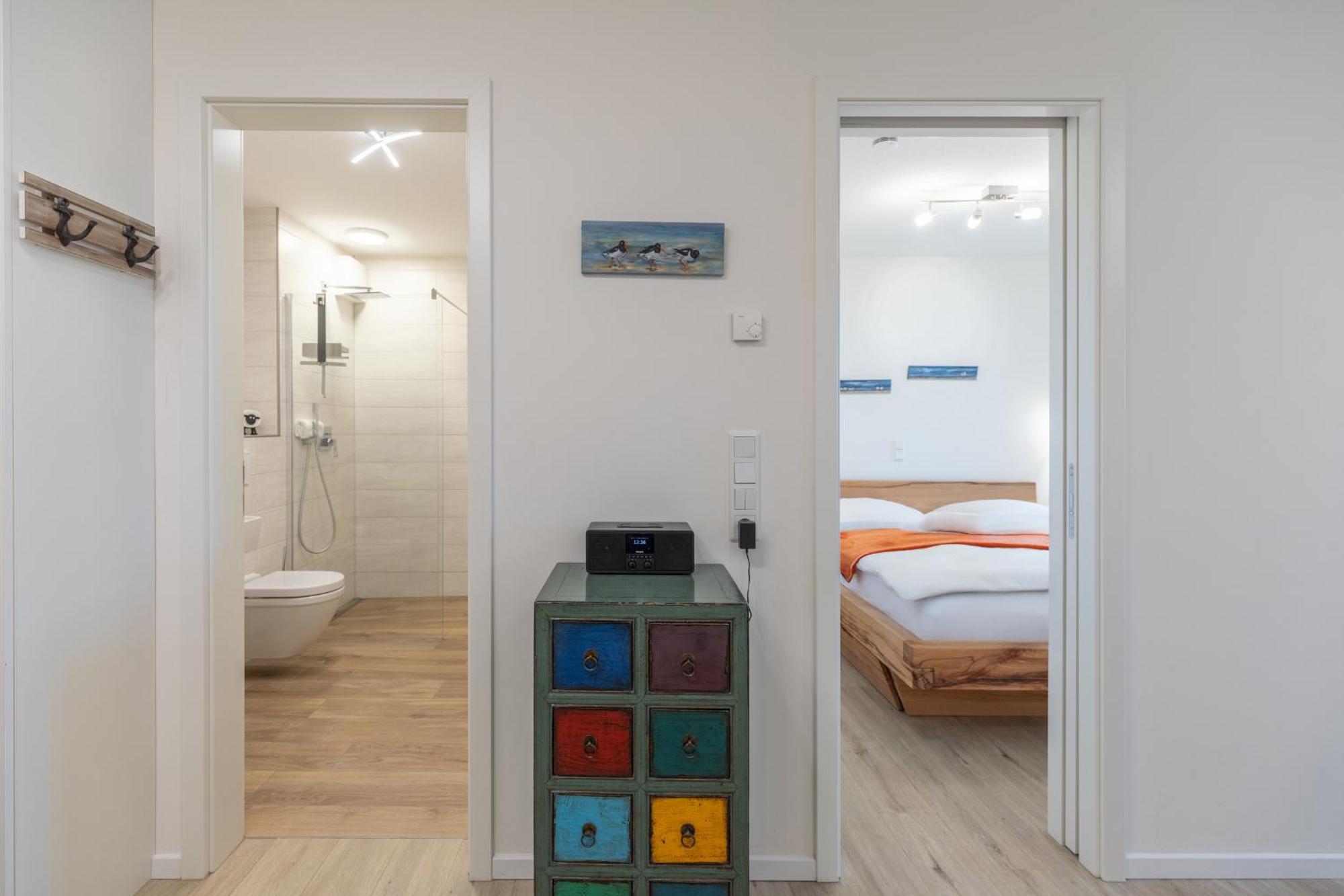 Ferienwohnung "Halligstork" Direkt Am Nordseedeich Mit Blick Auf Den See Nordstrand Exterior foto